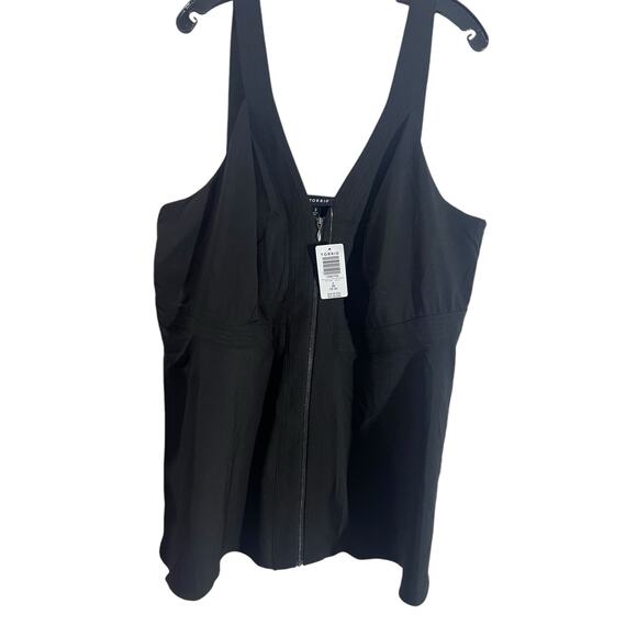 NWT Torrid Peplum Crepe Zip-Front Top 3 3X 22-24 - Picture 4 of 8